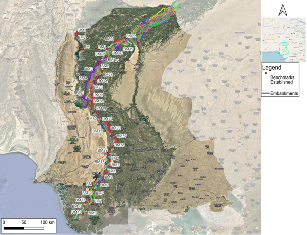 Preparation of an Inventory of Indus Embankments and Breaching Sections